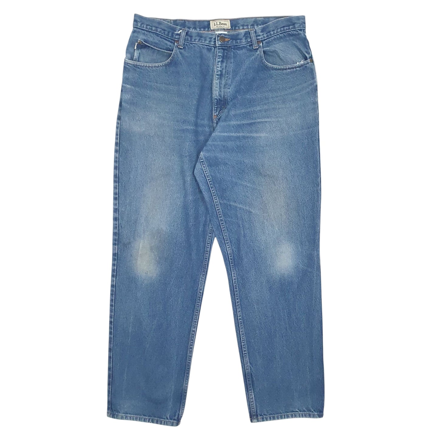 Mens Blue L.L.Bean  Relaxed JeansW38 L32