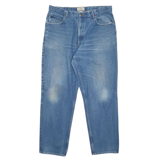 Mens Blue L.L.Bean  Relaxed JeansW38 L32