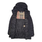 Mens Black Burberry Parka  Coat