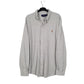 Mens Grey Ralph Lauren Knit Oxford Long Sleeve Shirt