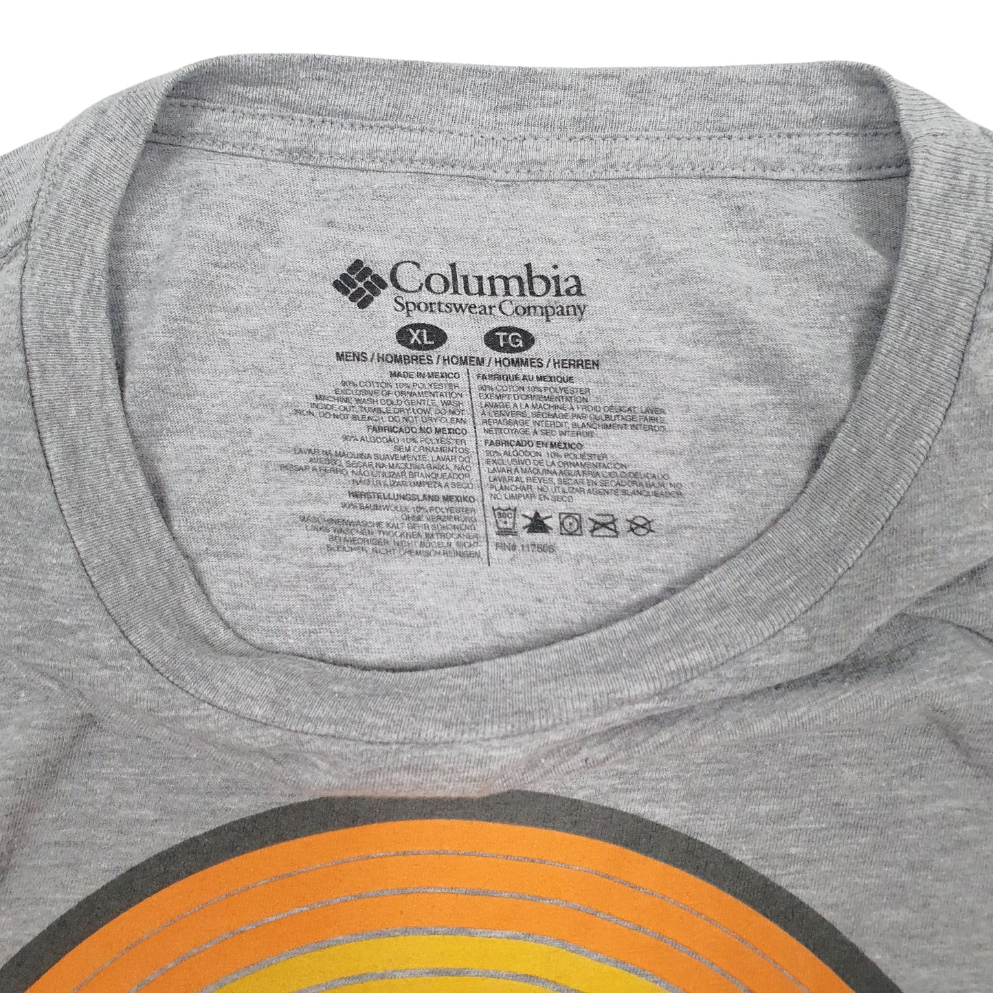 Mens Grey Columbia Sportswear Company Yosemite National Park Crewneck T Shirt