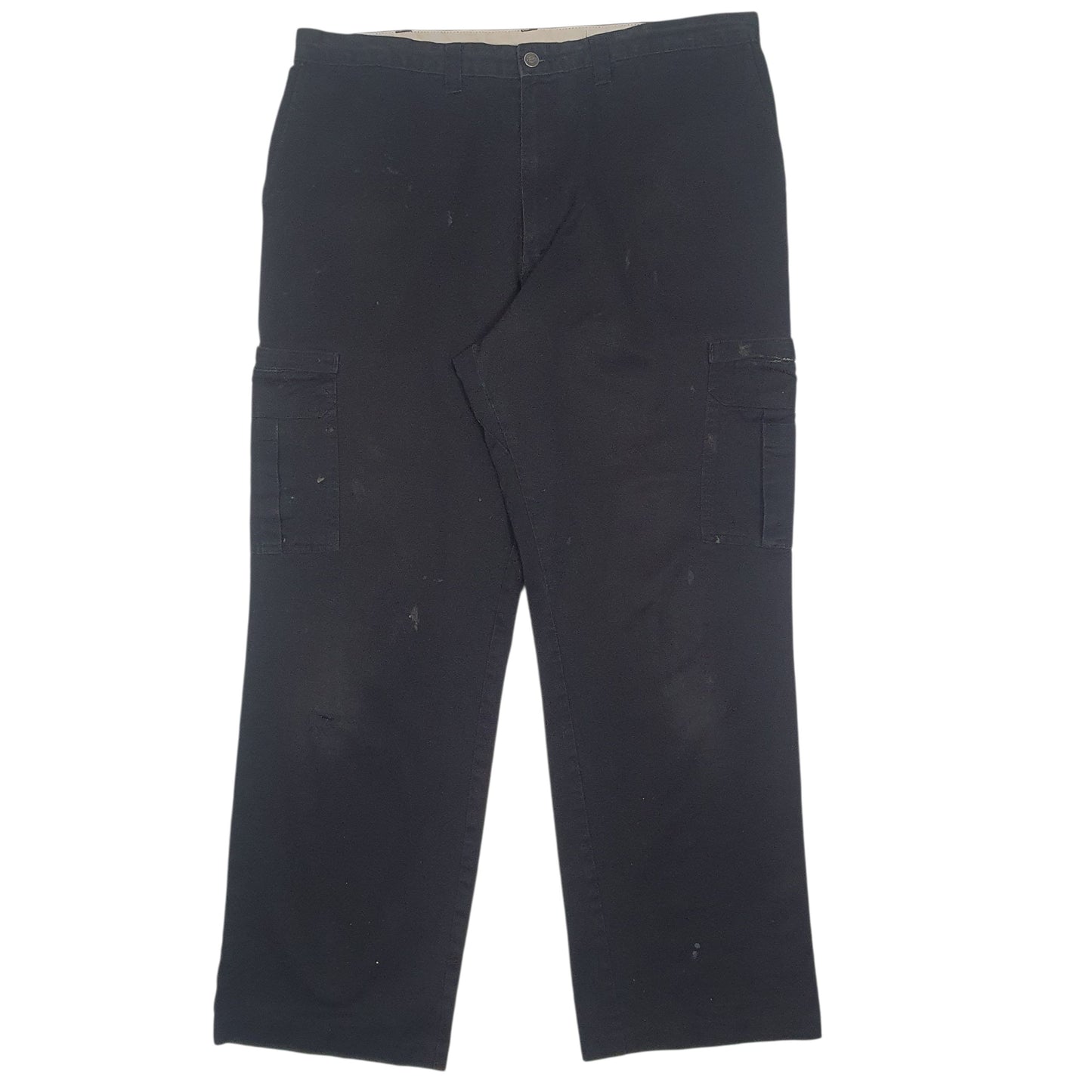 Mens Black Dickies  Cargo Trousers