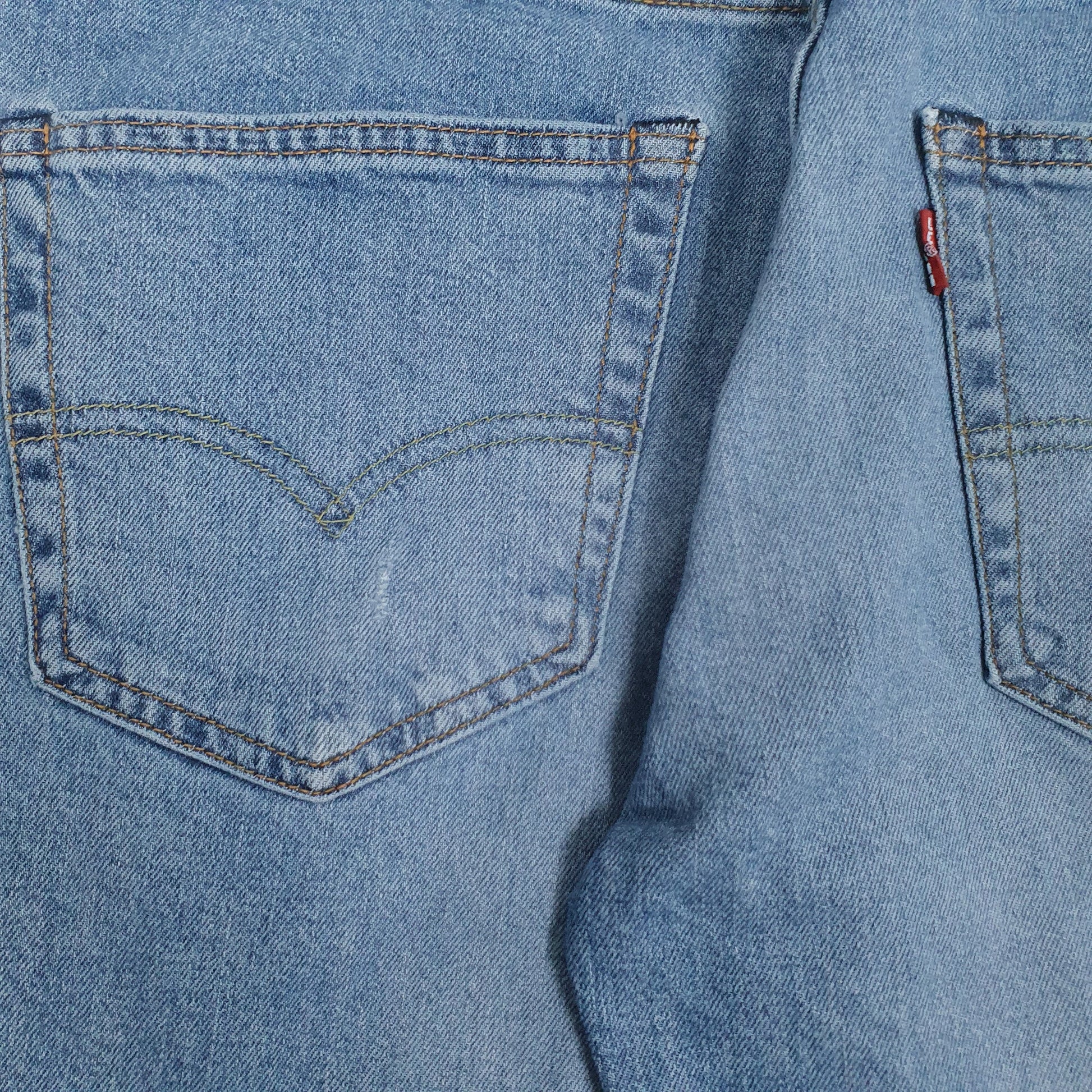 Mens Blue Levis Distressed  Jeans