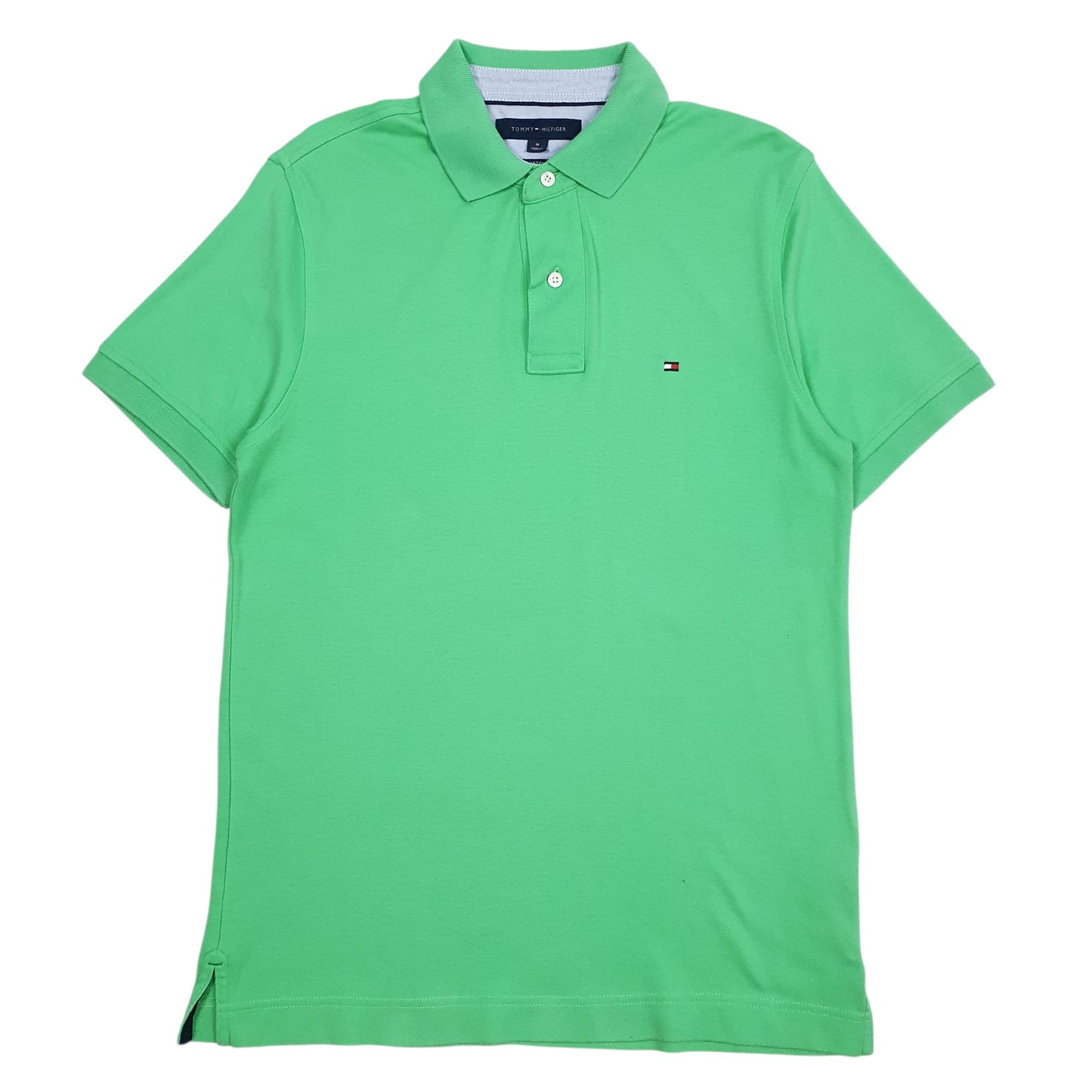 Mens Green Tommy Hilfiger  Short Sleeve Polo Shirt