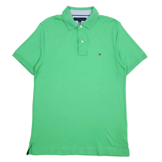 Mens Green Tommy Hilfiger  Short Sleeve Polo Shirt
