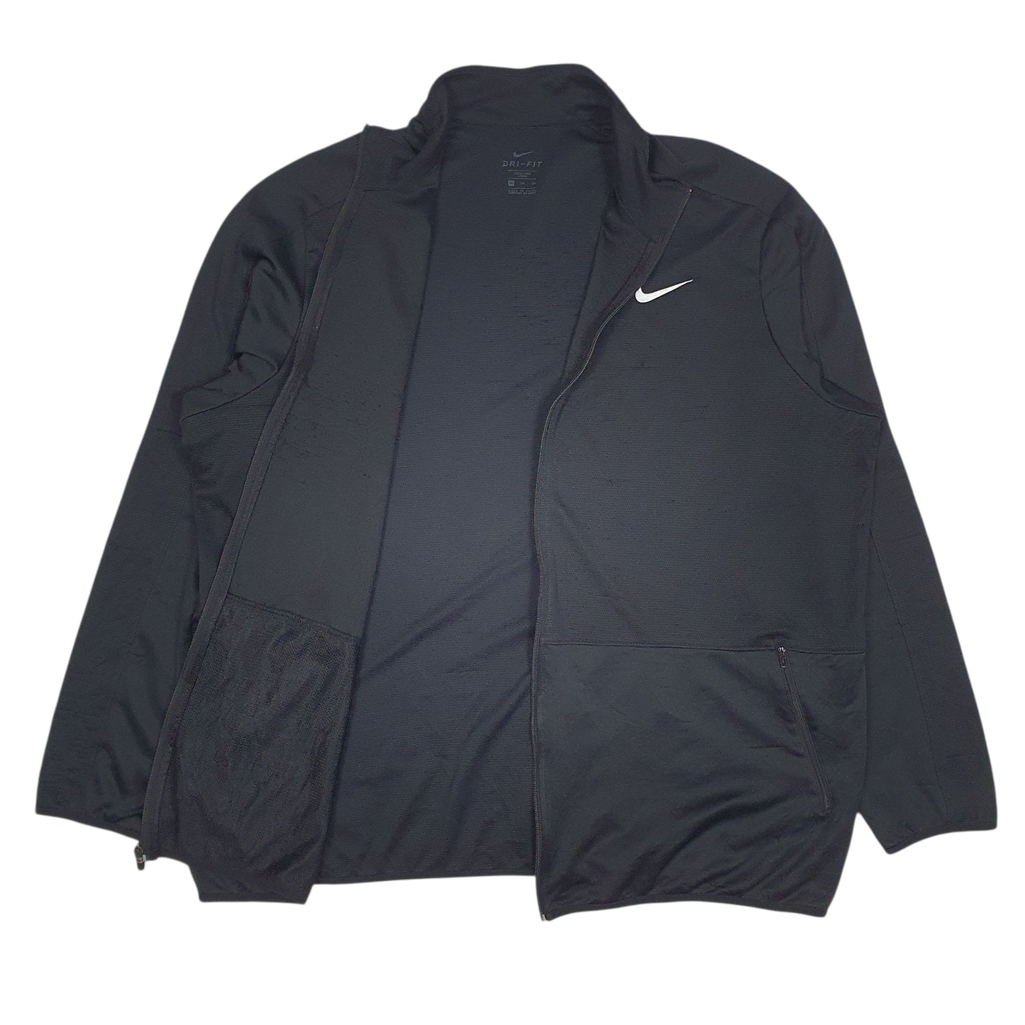 Mens Black Nike Dri-Fit Full Zip Jumper