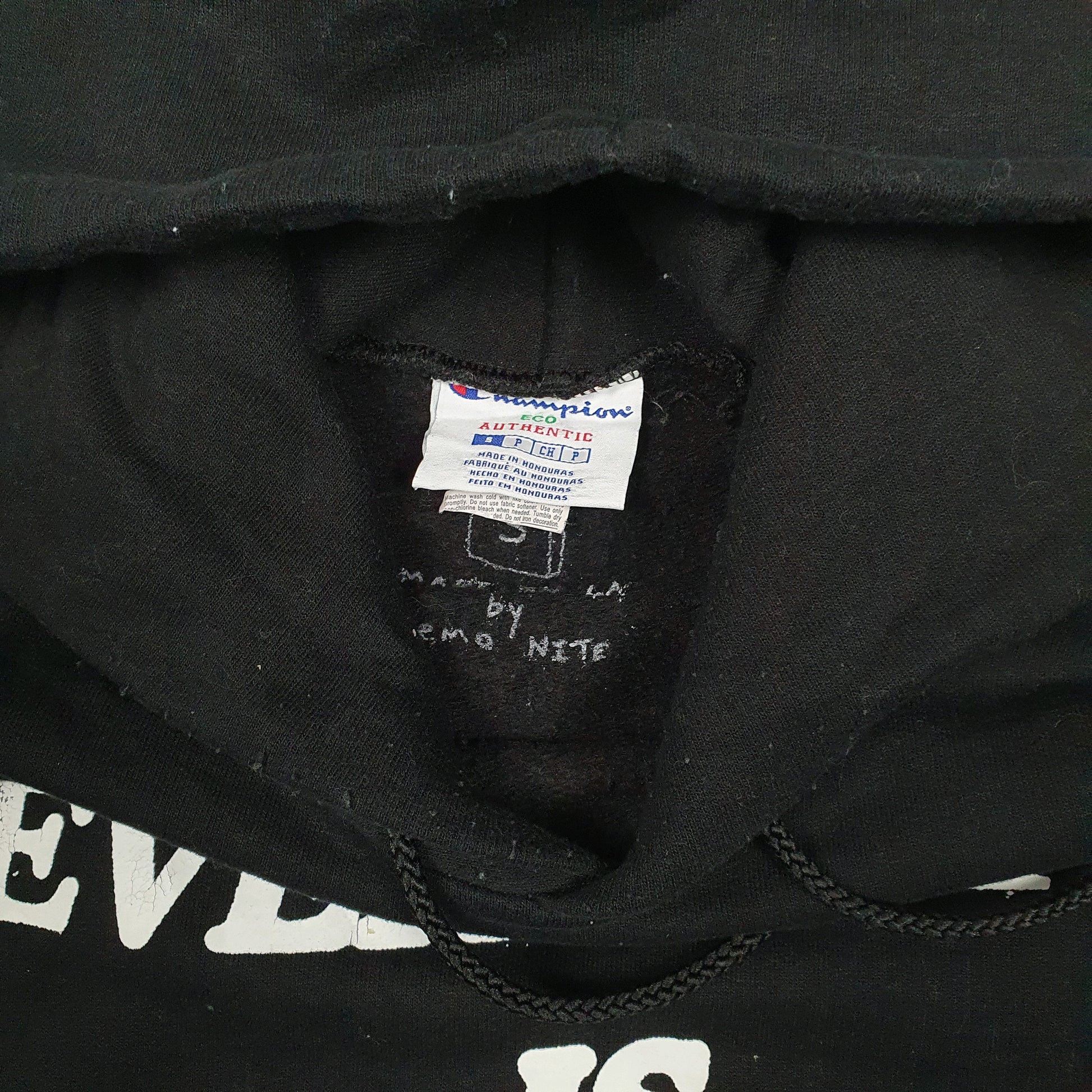 Mens Black Champion Emo Nite Hoodie Jumper