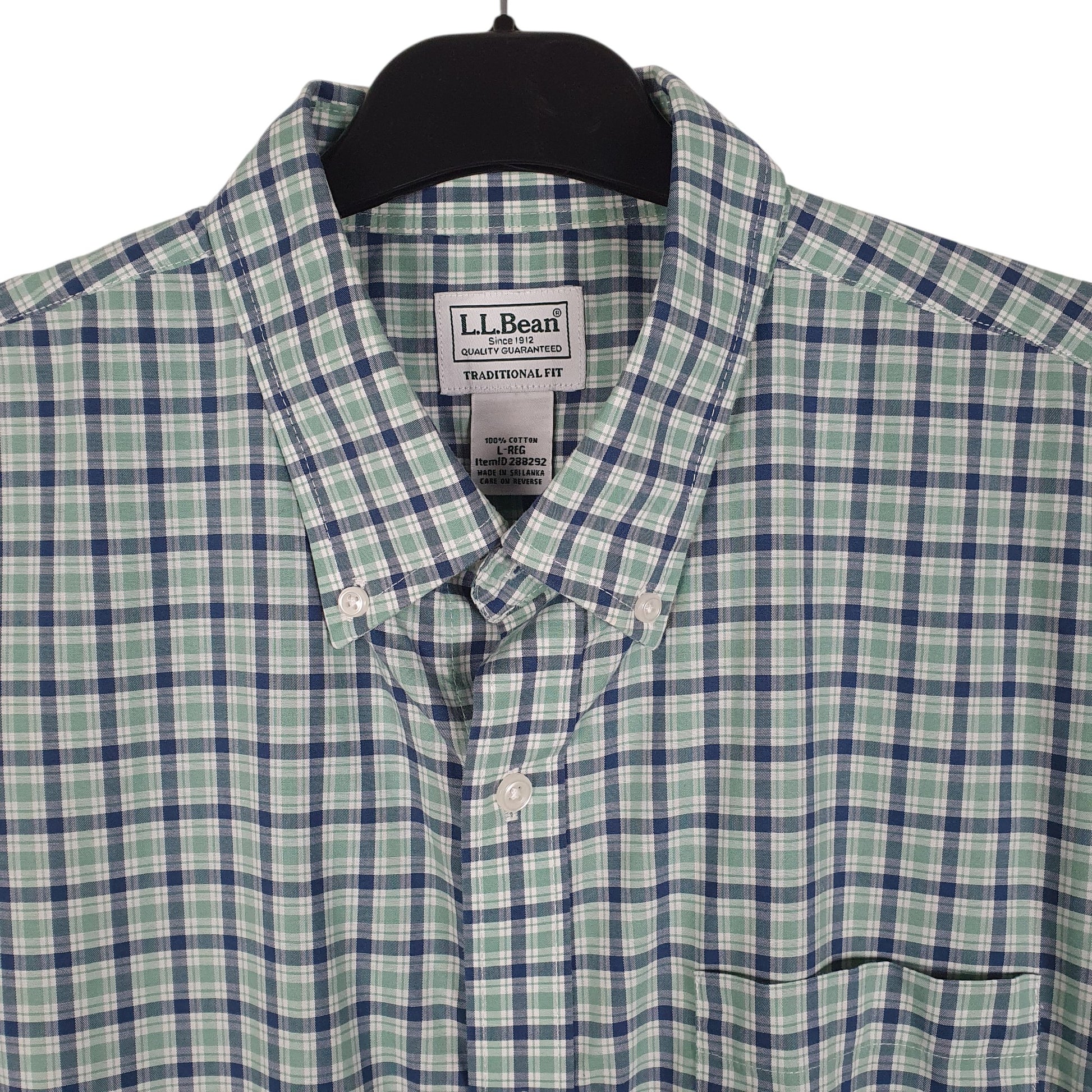Mens Green L.L.Bean   Shirt