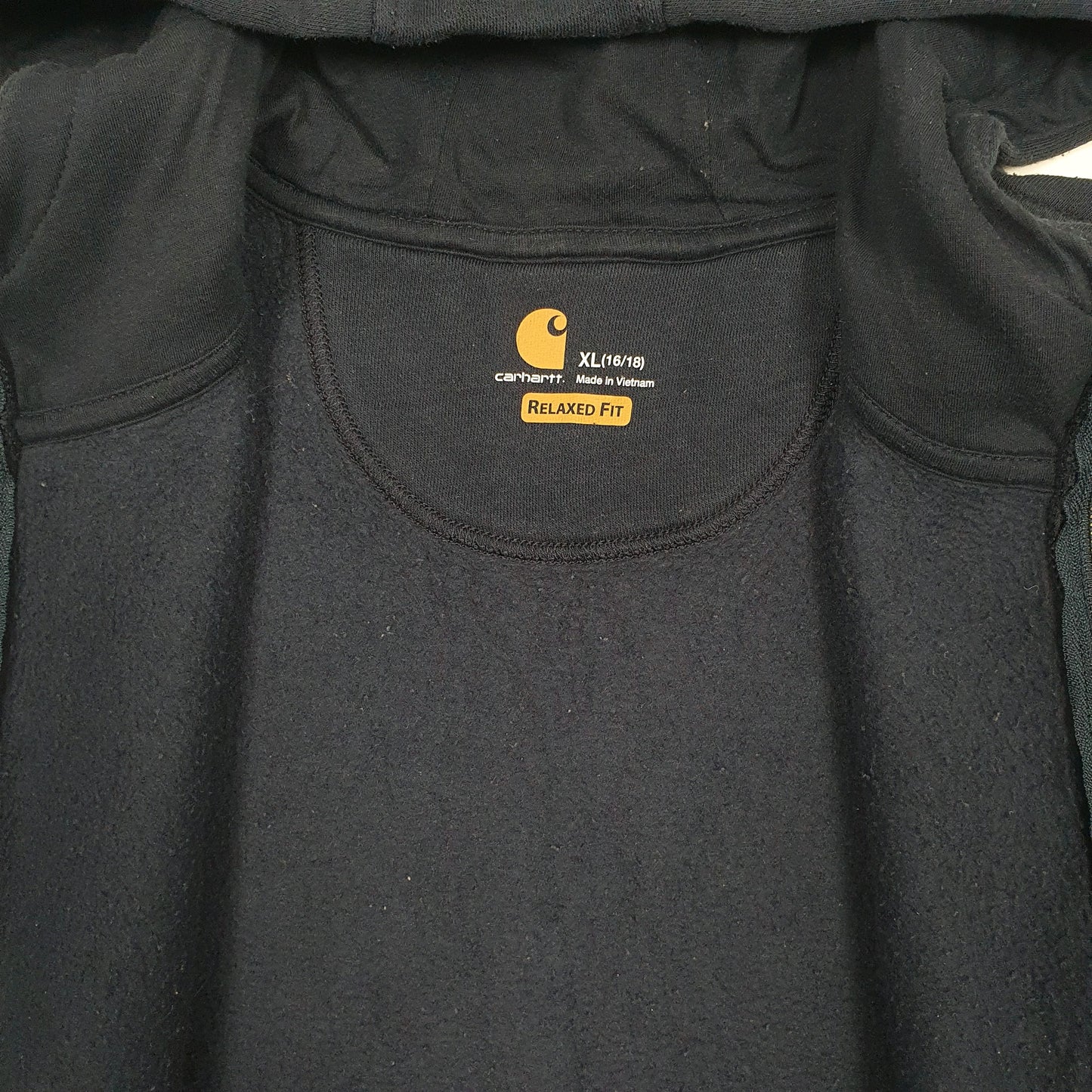 Womens Navy Carhartt Hoodie Full Zip Jumper