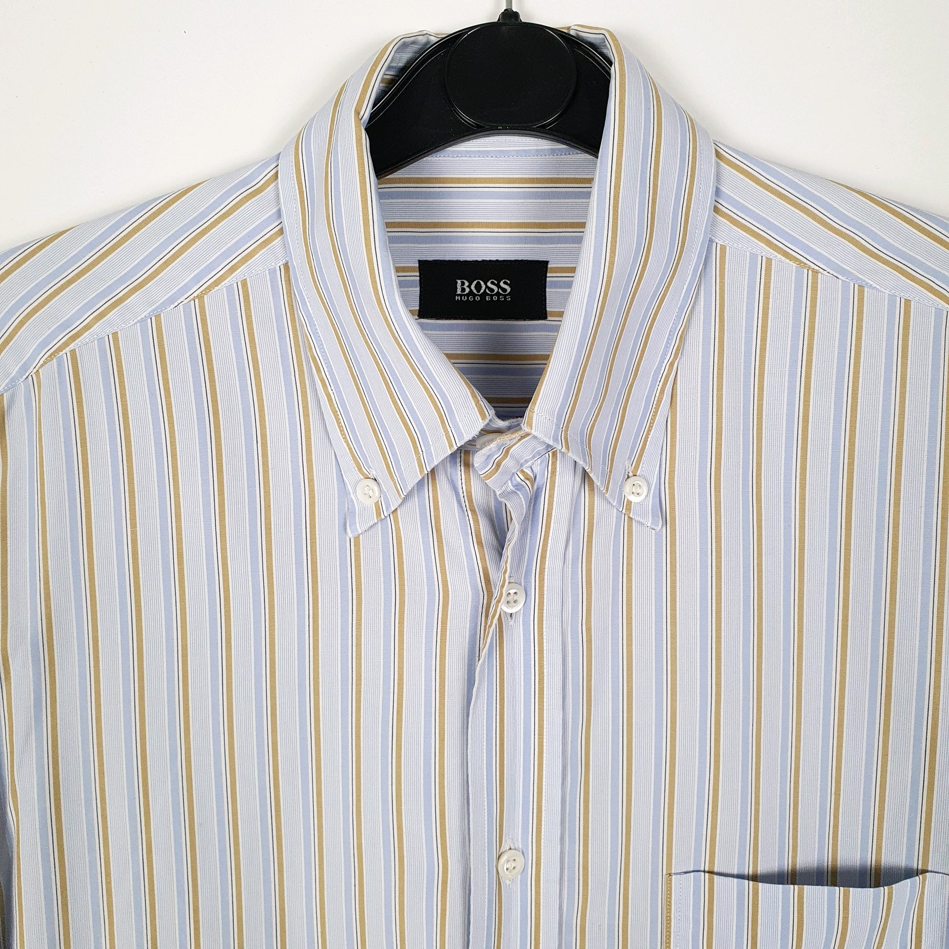 Mens Blue Hugo Boss   Shirt