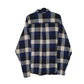 Mens Blue Woolrich Thick Flannel  Shirt