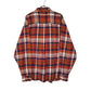 Mens Orange Woolrich Thick Flannel Plaid  Shirt