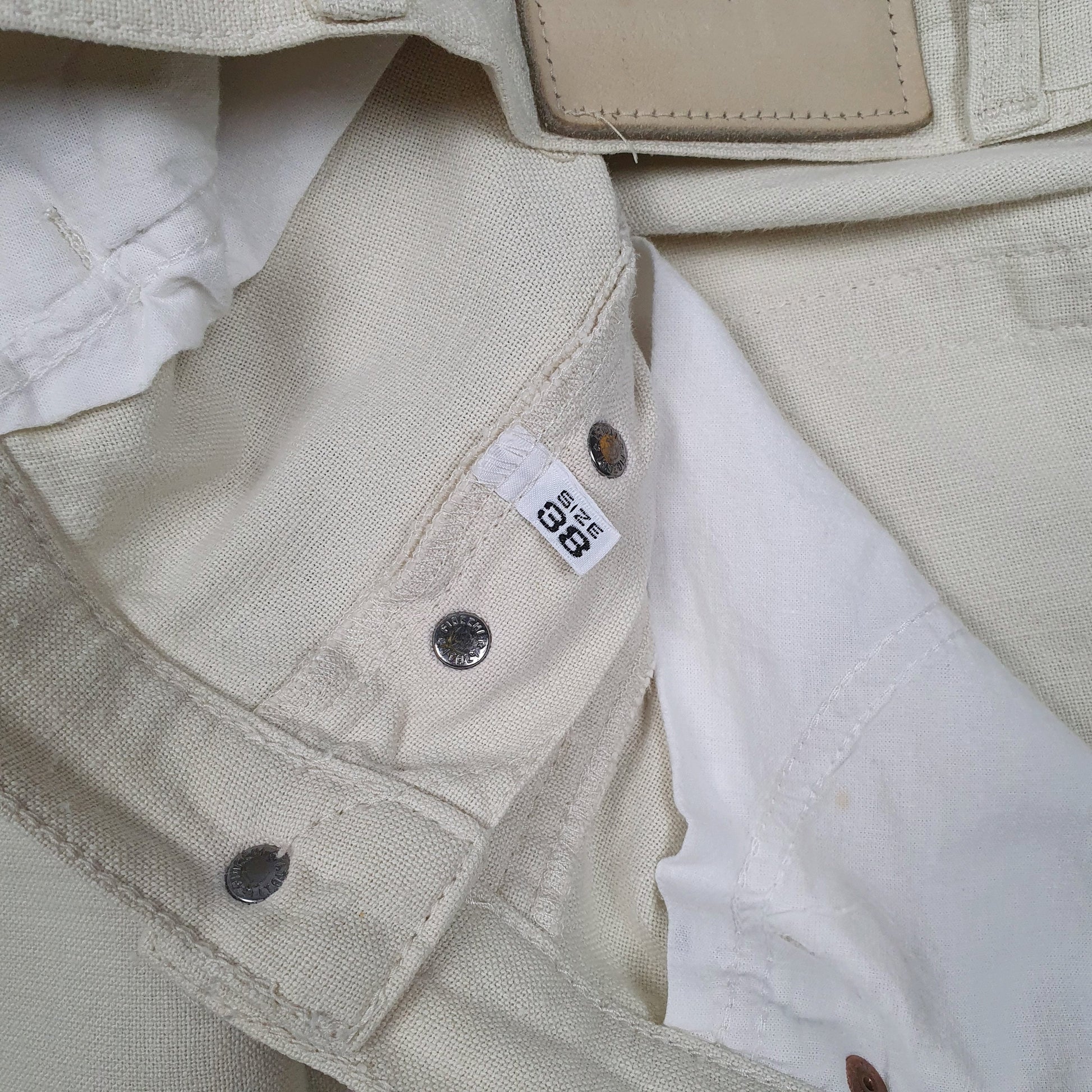 Mens Beige Armani Jeans   Trousers
