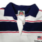 Mens White Barbarian Rugby George W. Bush Hoodie Polo Shirt