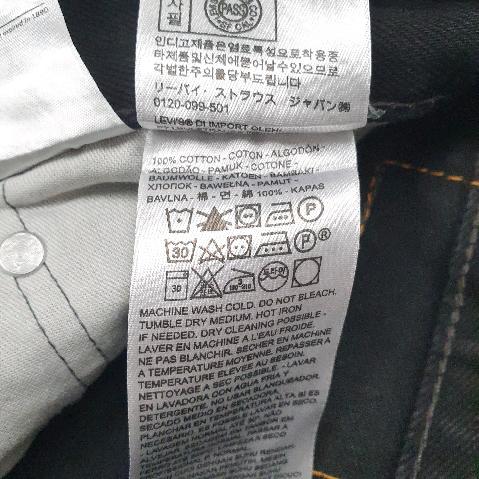 Mens Black Levis   Jeans