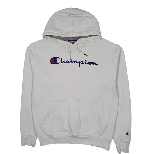 Mens White Champion  Hoodie Jumper