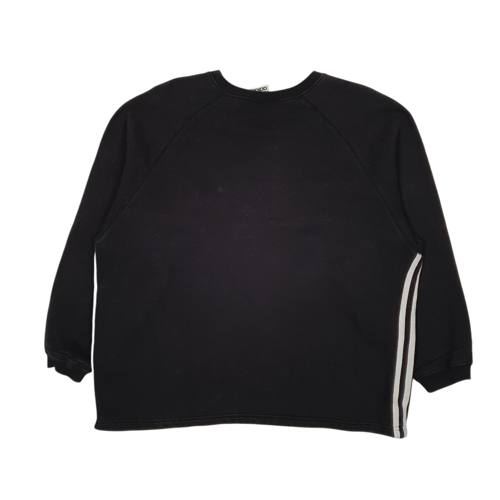 Womens Black Adidas Vintage 00s Crewneck Jumper