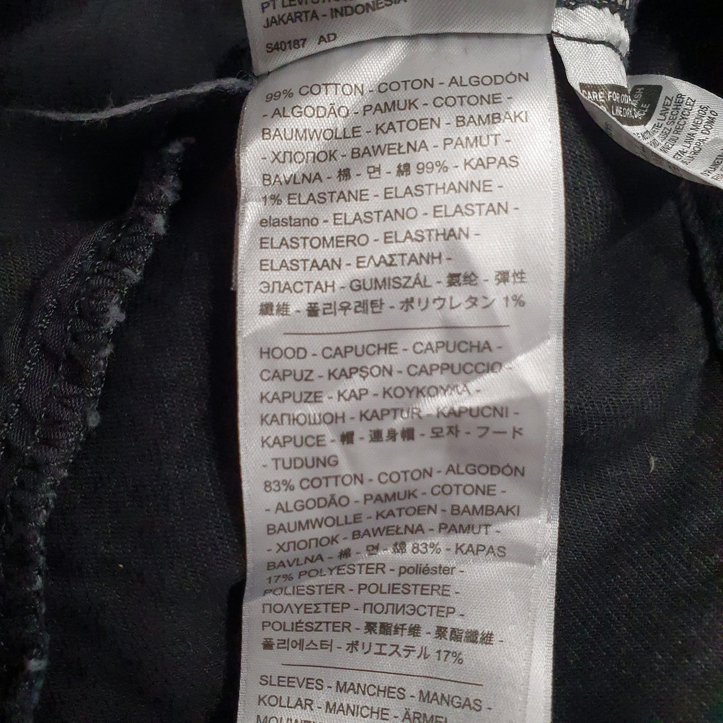 Womens Black Levis   Coat
