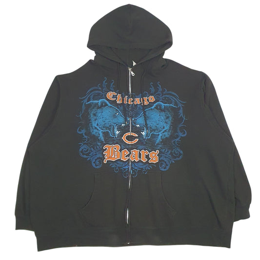 Mens Black NFL Chicago Bears Full Zip Jumper