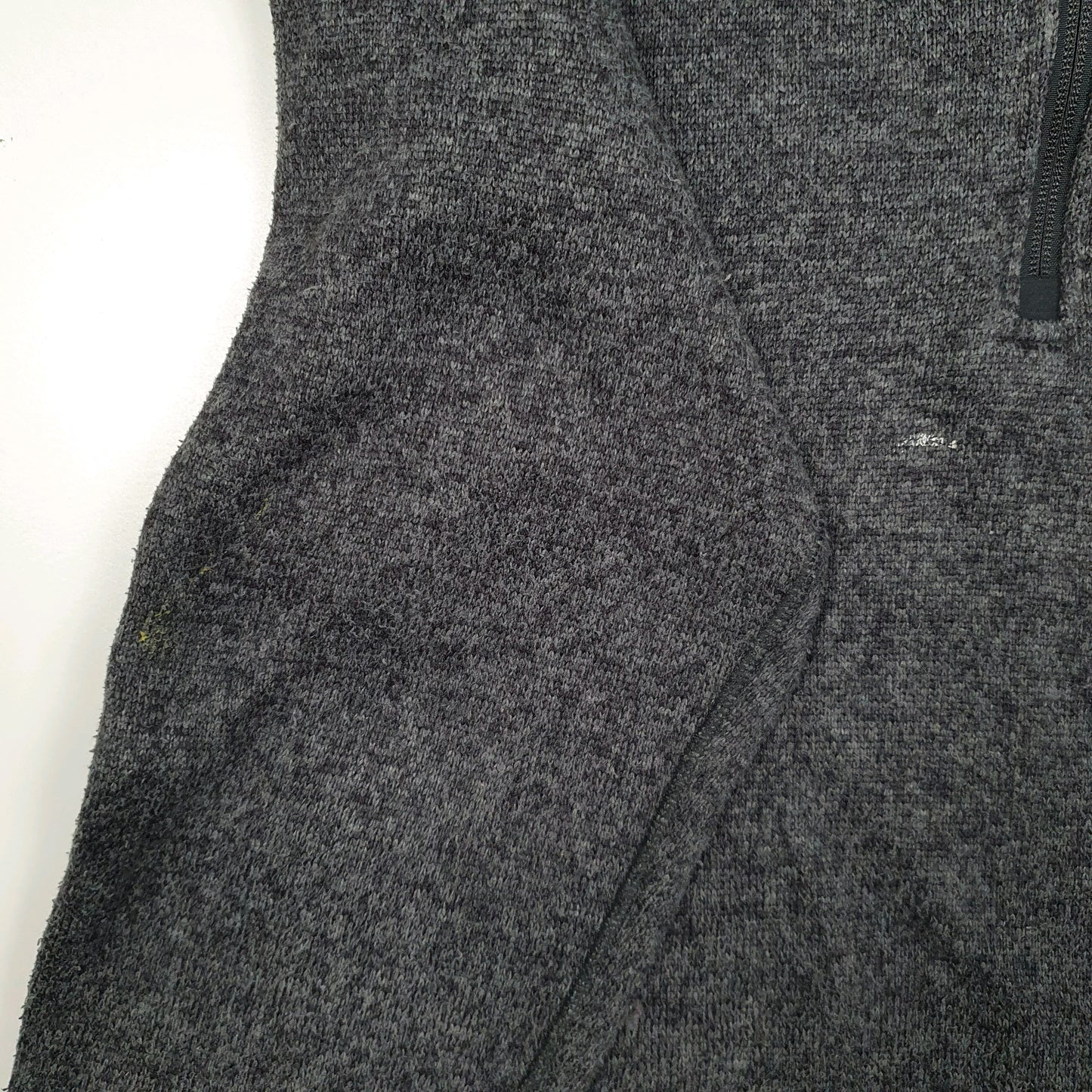 Mens Grey Woolrich  Quarter Zip Jumper