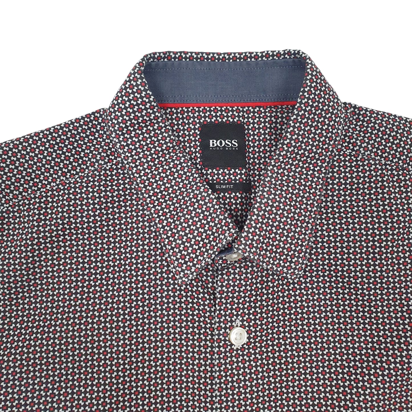 Mens Red Hugo Boss   Shirt