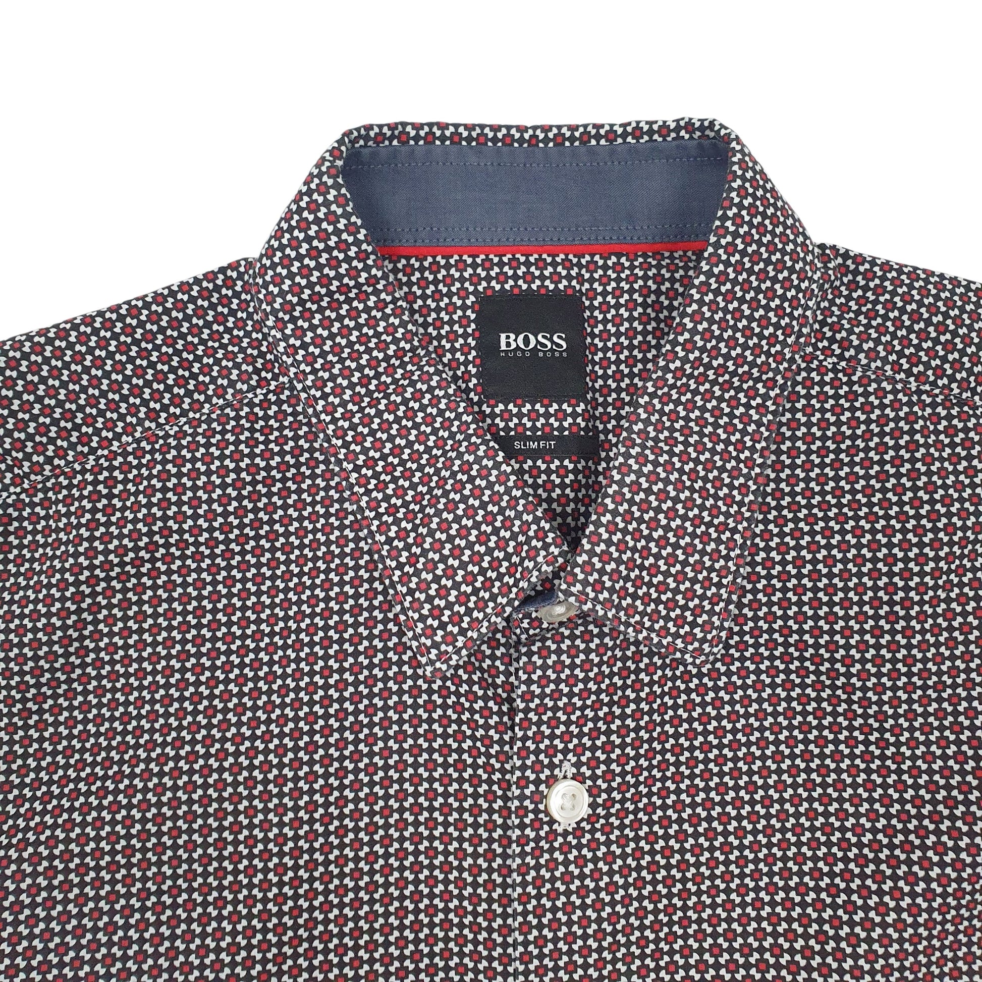 Mens Red Hugo Boss   Shirt
