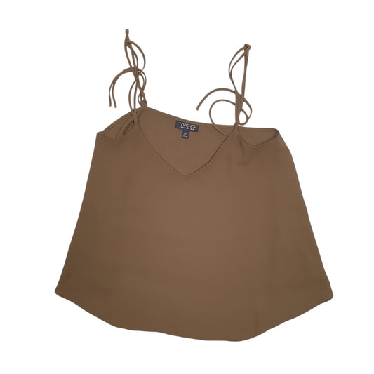 Womens Brown Topshop Vest Top Short Sleeve T Shirt