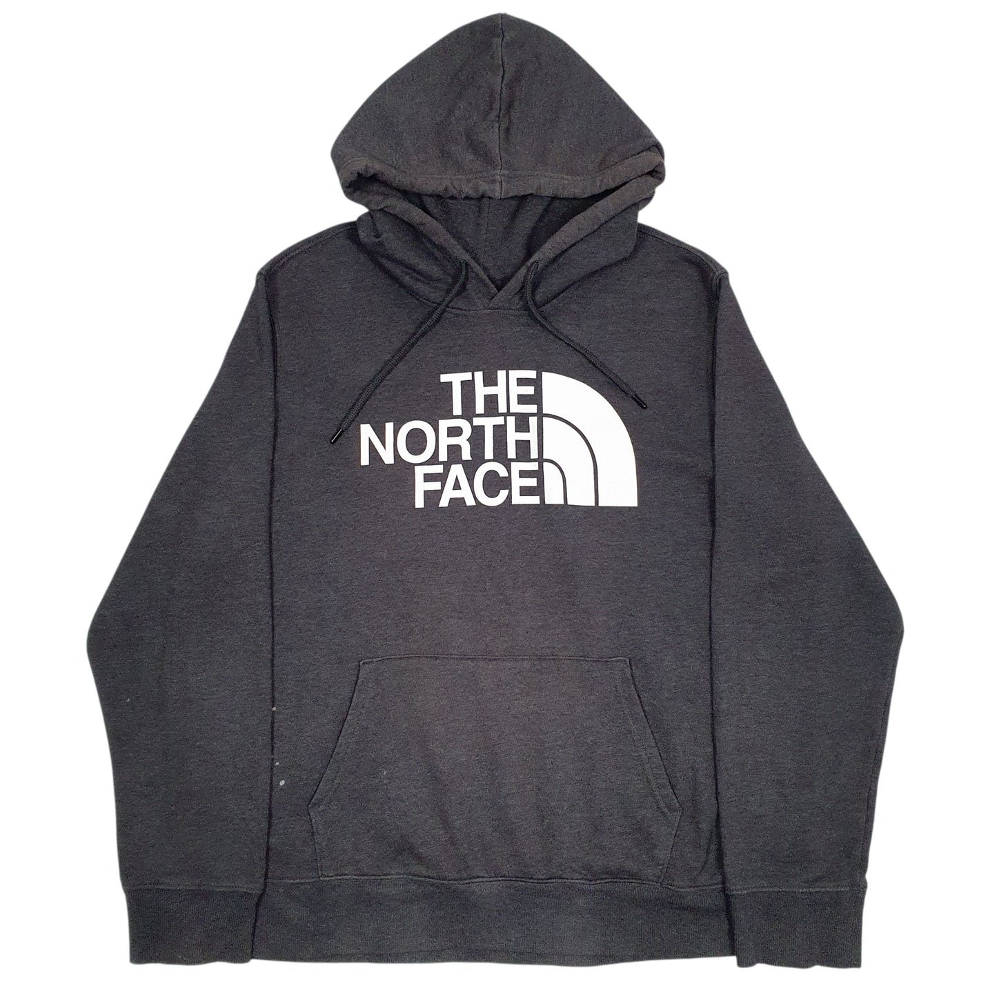 Mens Grey The North Face Spellout Hoodie Jumper