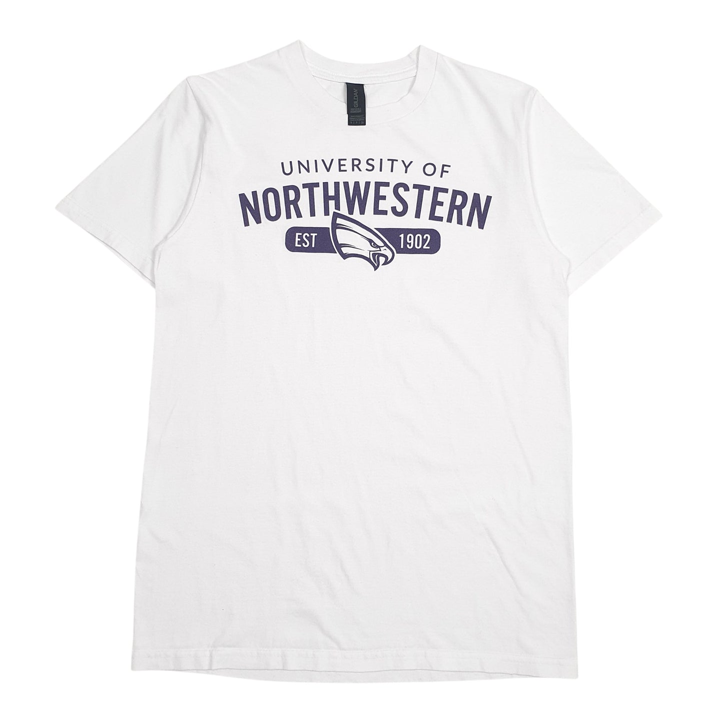 Womens White Gildan  Short Sleeve T Shirt