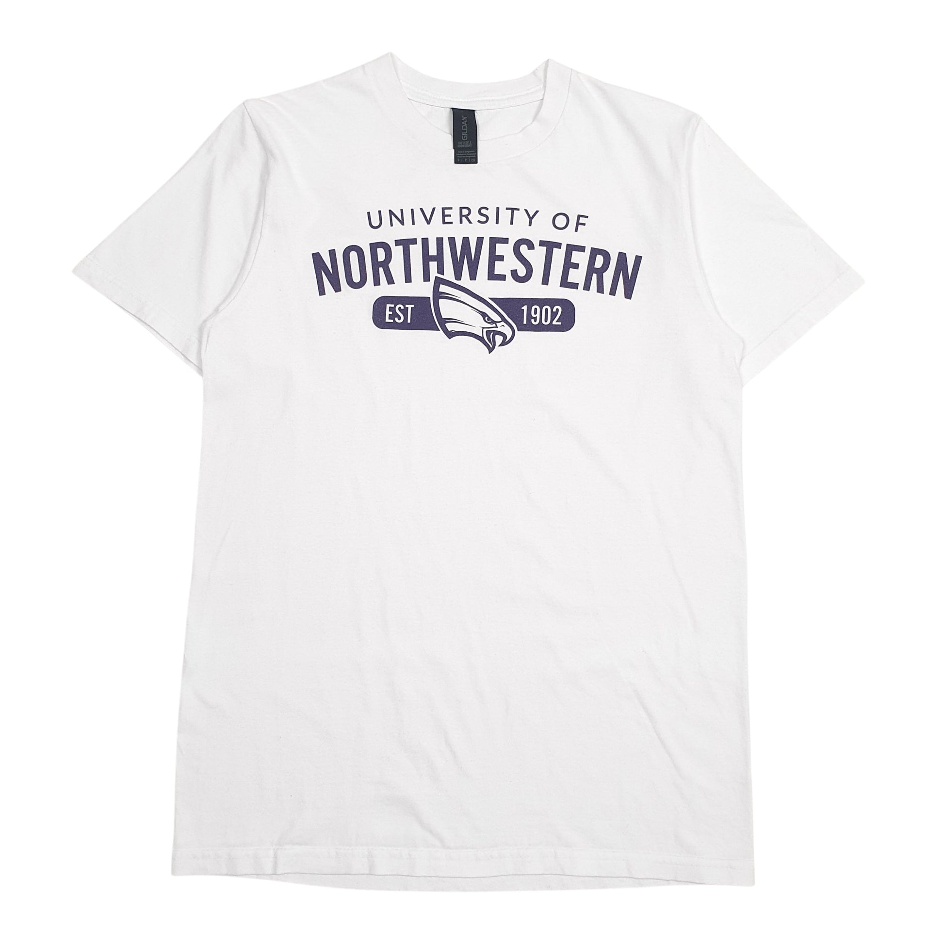 Womens White Gildan  Short Sleeve T Shirt