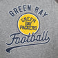 Mens Grey Majestic NFL Green Bay Packers  T Shirt