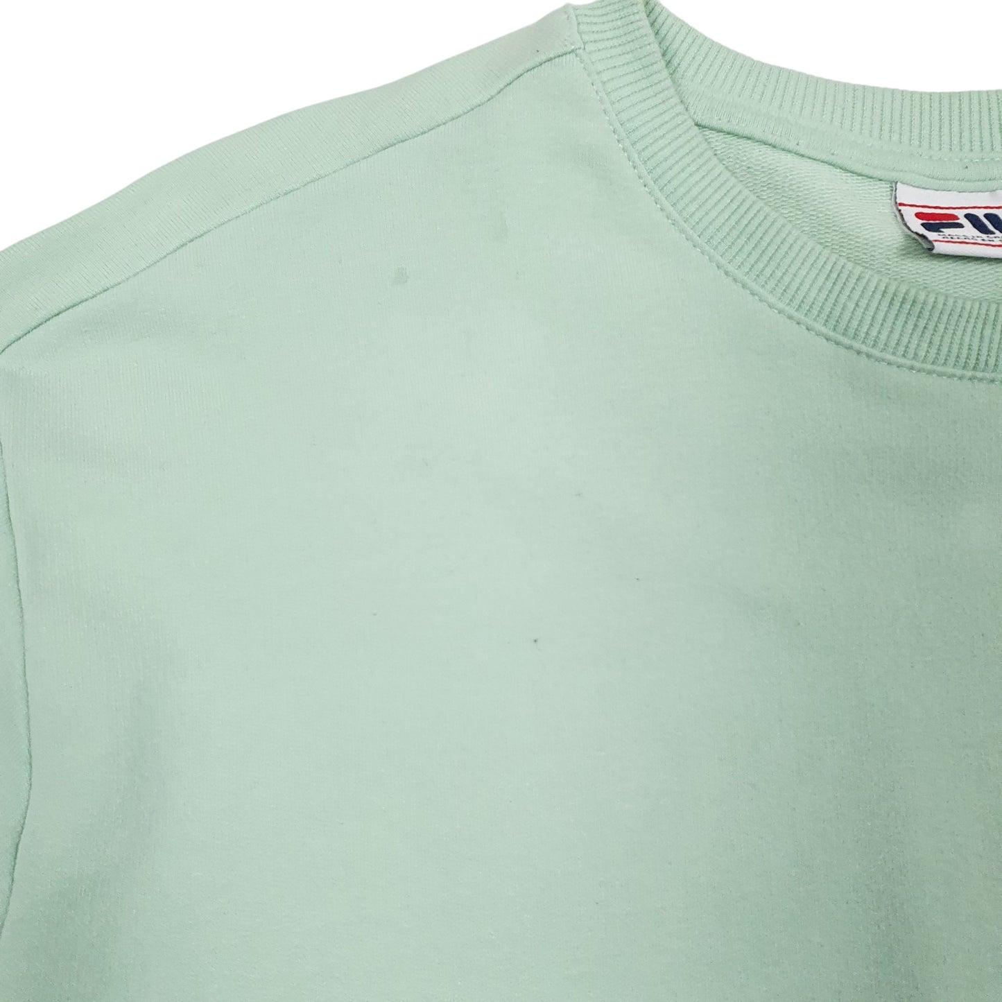 Womens Green Fila  Crewneck Jumper