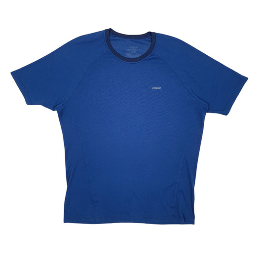 Mens Blue Patagonia Capilene Short Sleeve T Shirt