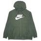 Mens Green Nike Spellout Hoodie Jumper