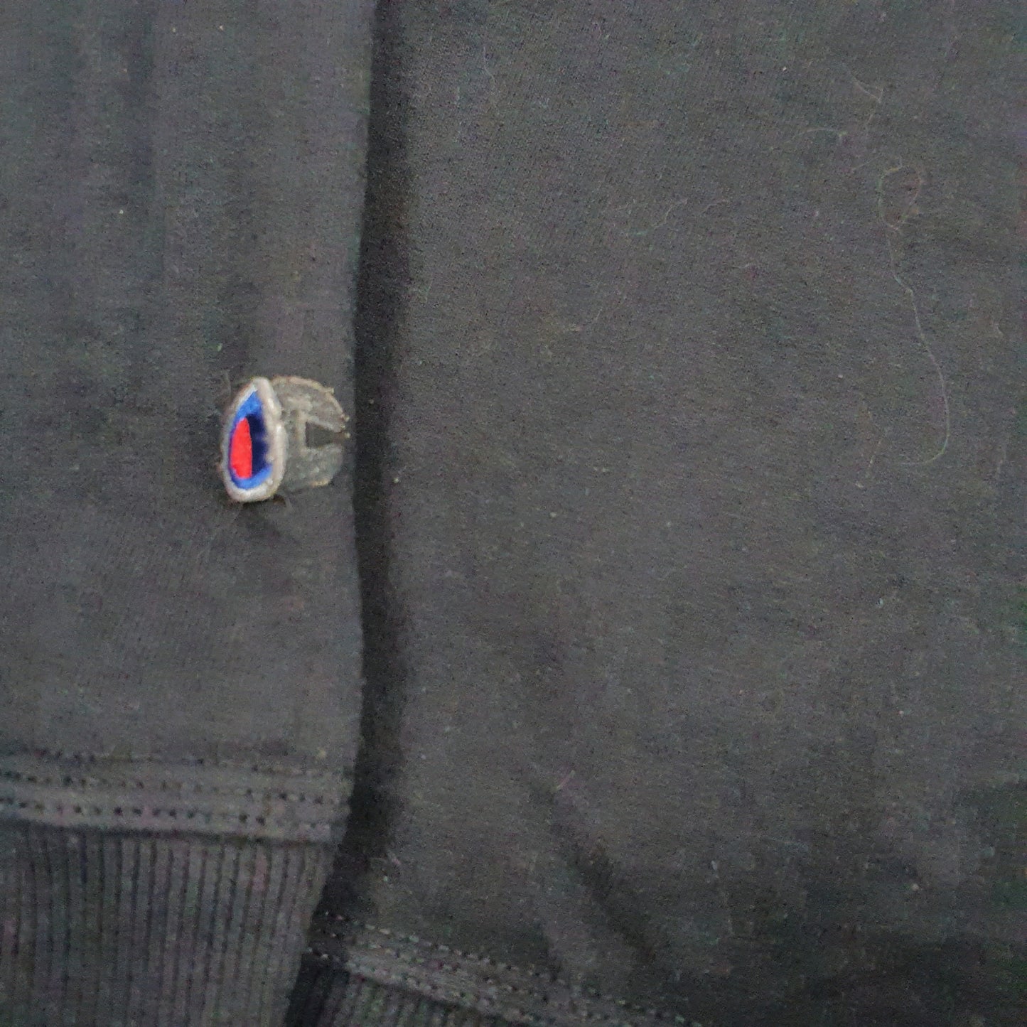 Mens Black Champion  Full Zip Jumper