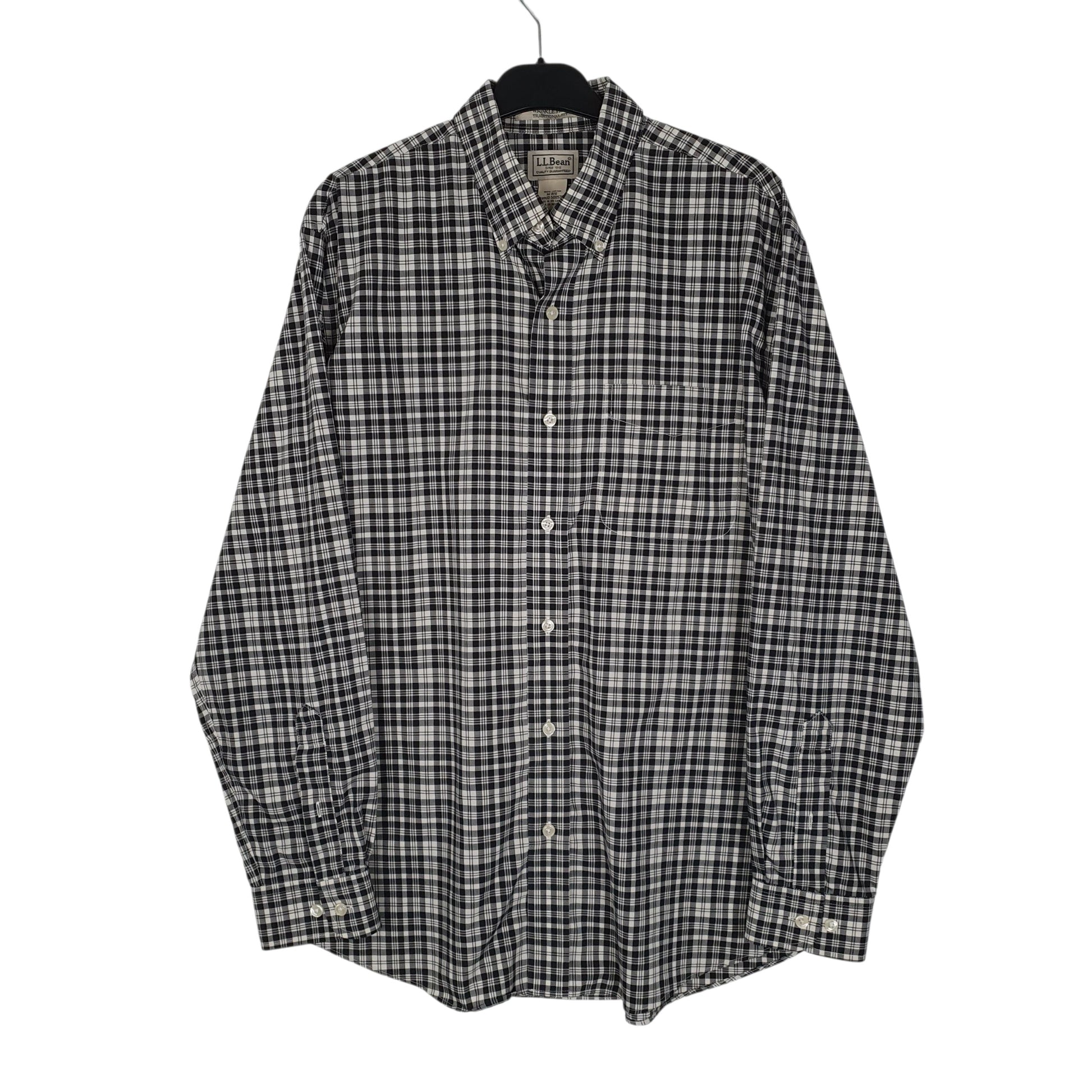 Mens Grey L.L.Bean  Long Sleeve Shirt