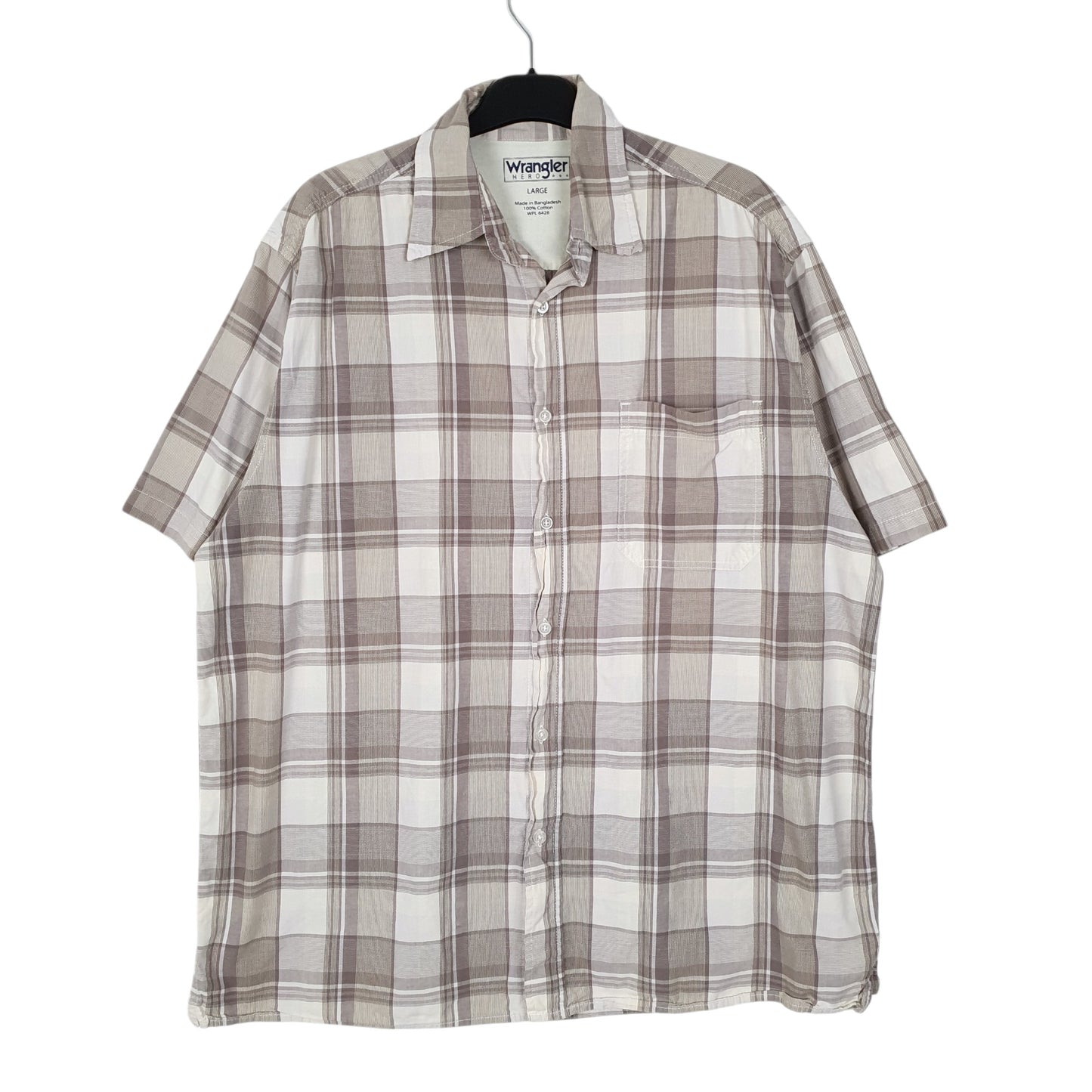 Mens Grey Wrangler Hero Short Sleeve Shirt