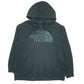 Womens Green The North Face Spellout Hoodie Jumper