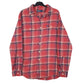 Mens Red Polo Ralph Lauren Flannel Plaid Long Sleeve Shirt