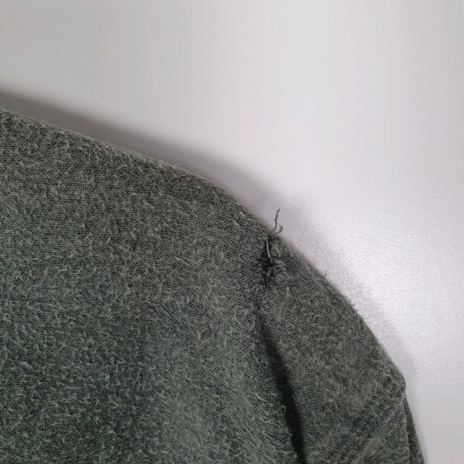 Mens Grey Woolrich Thick Chamois  Shirt