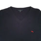 Mens Navy Burberry  V Neck Jumper