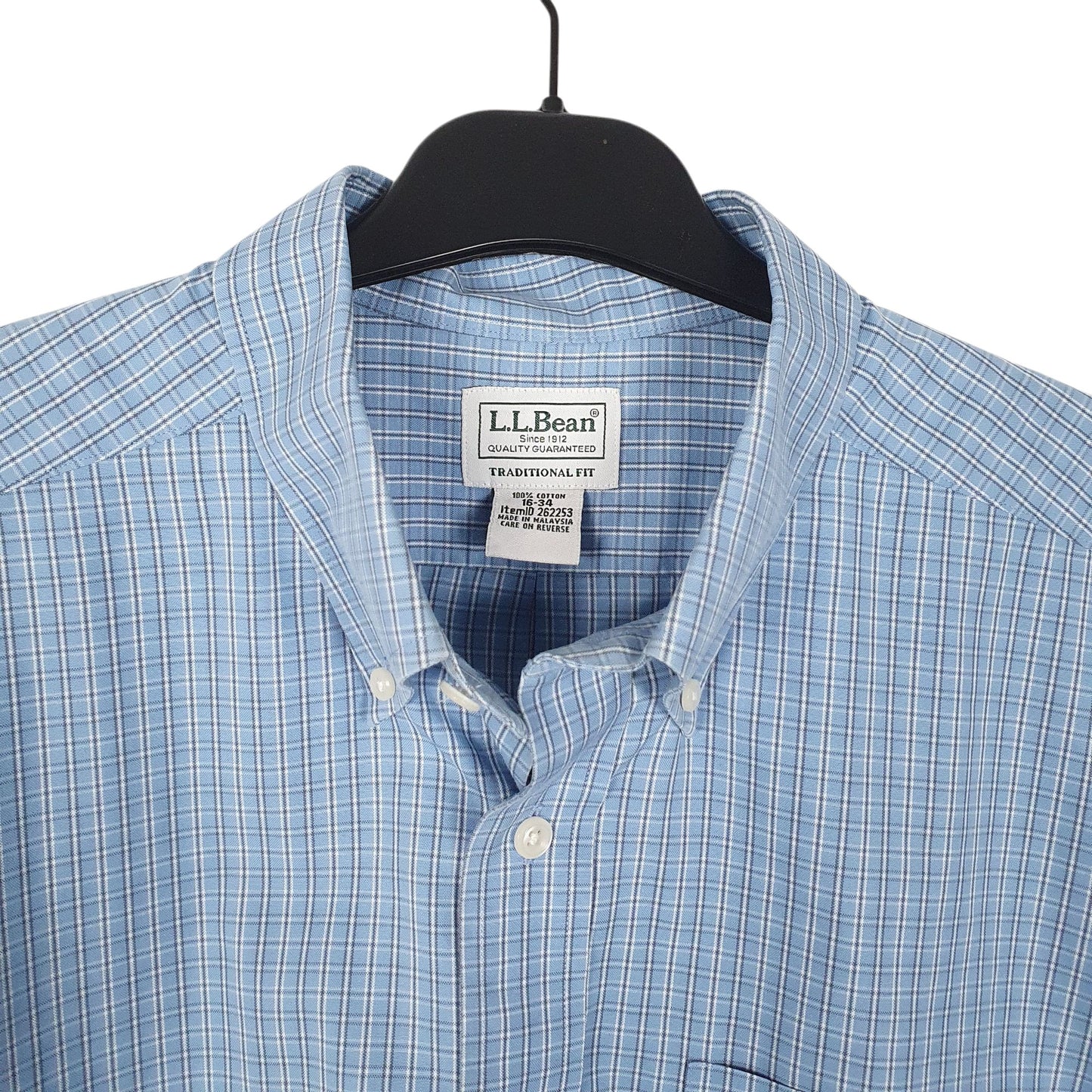 Mens Blue L.L.Bean   Shirt