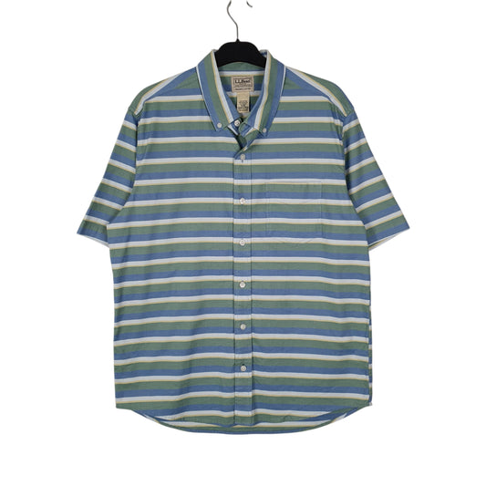 Mens Blue L.L.Bean  Short Sleeve Shirt