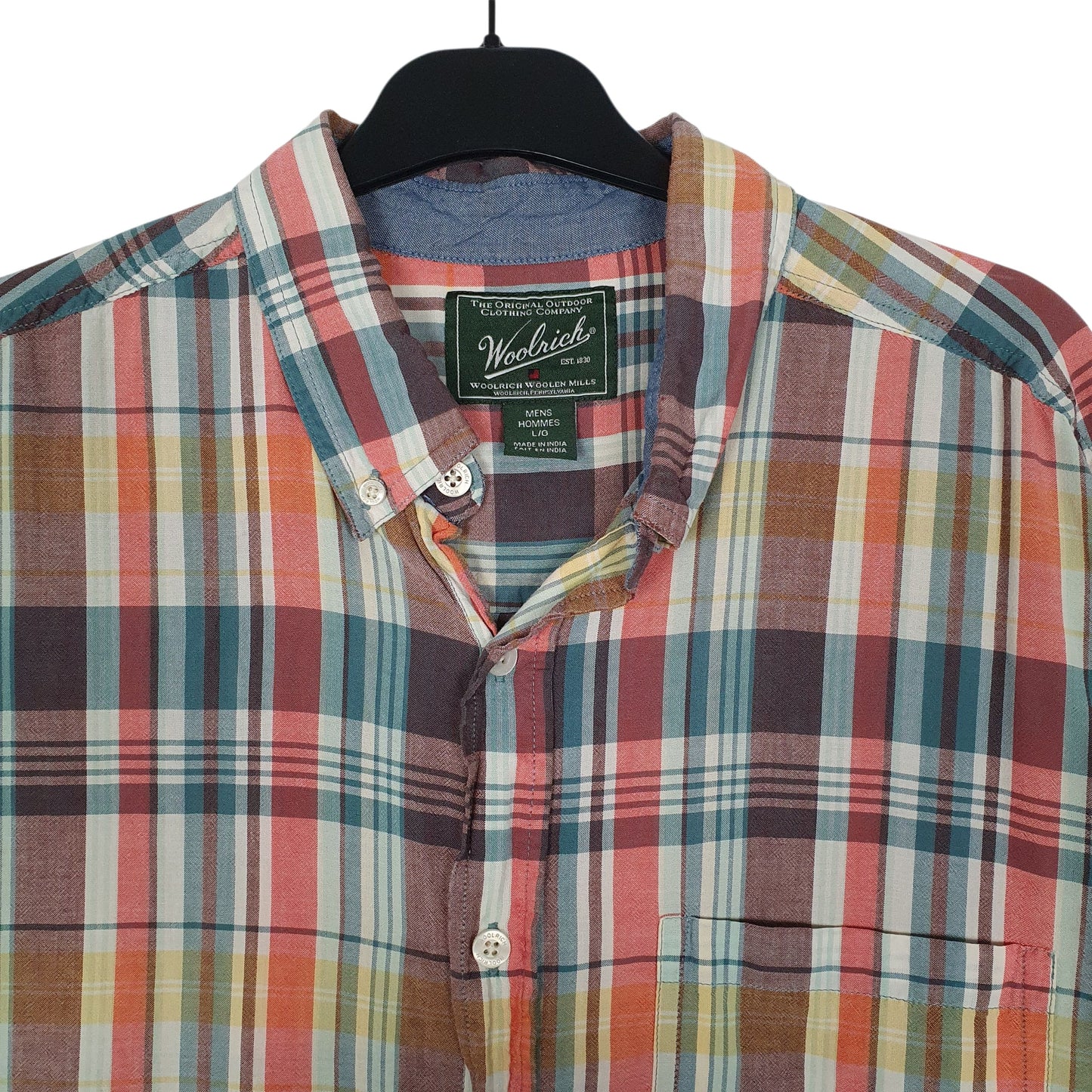 Mens Orange Woolrich   Shirt