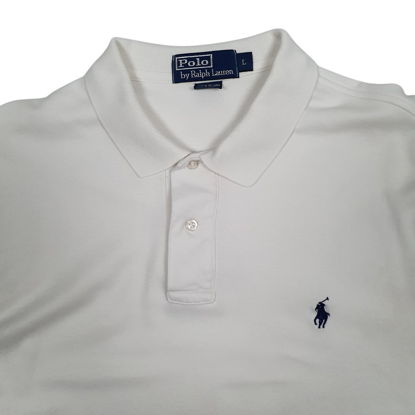 Mens White Polo Ralph Lauren   Polo Shirt