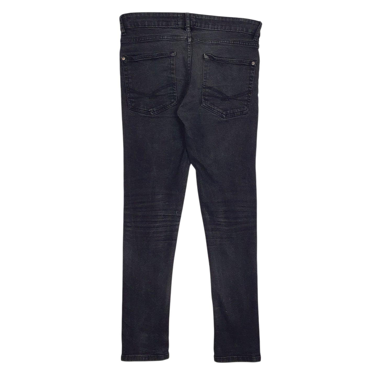 Mens Black Fire Trap Distressed  Jeans