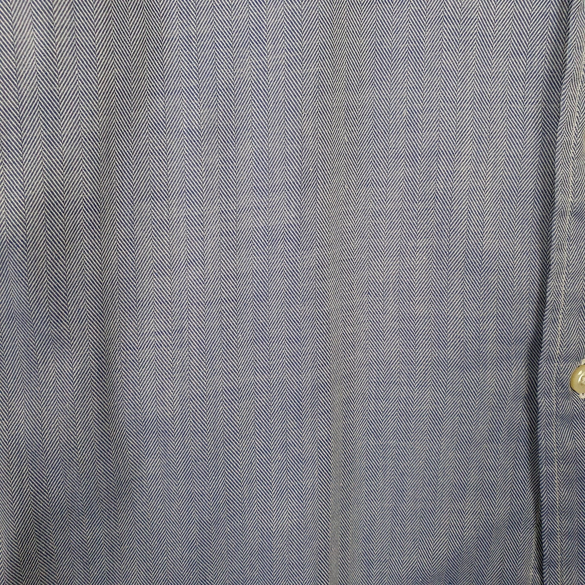 Mens Blue Ralph Lauren Herringbone  Shirt