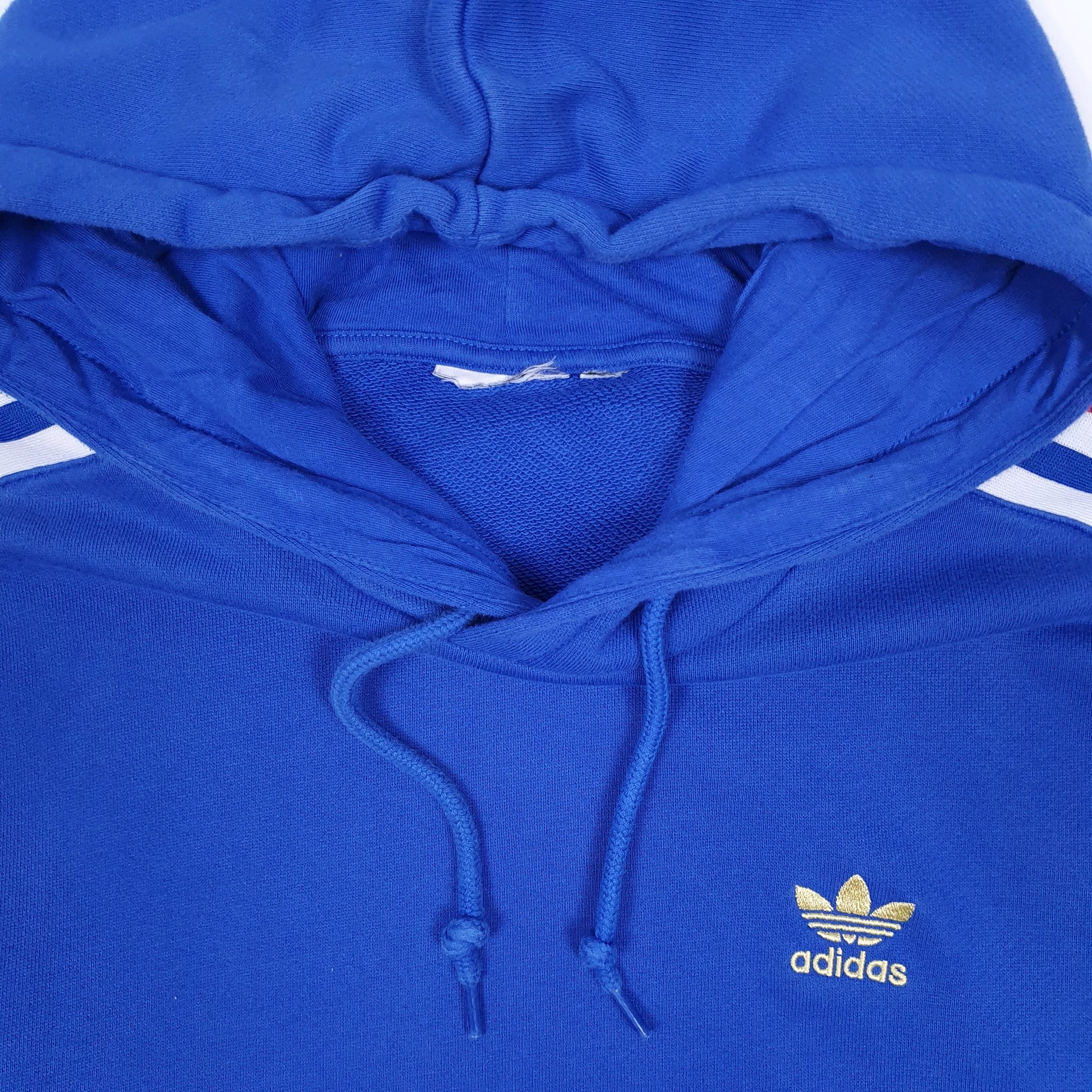 Mens Blue Adidas  Hoodie Jumper