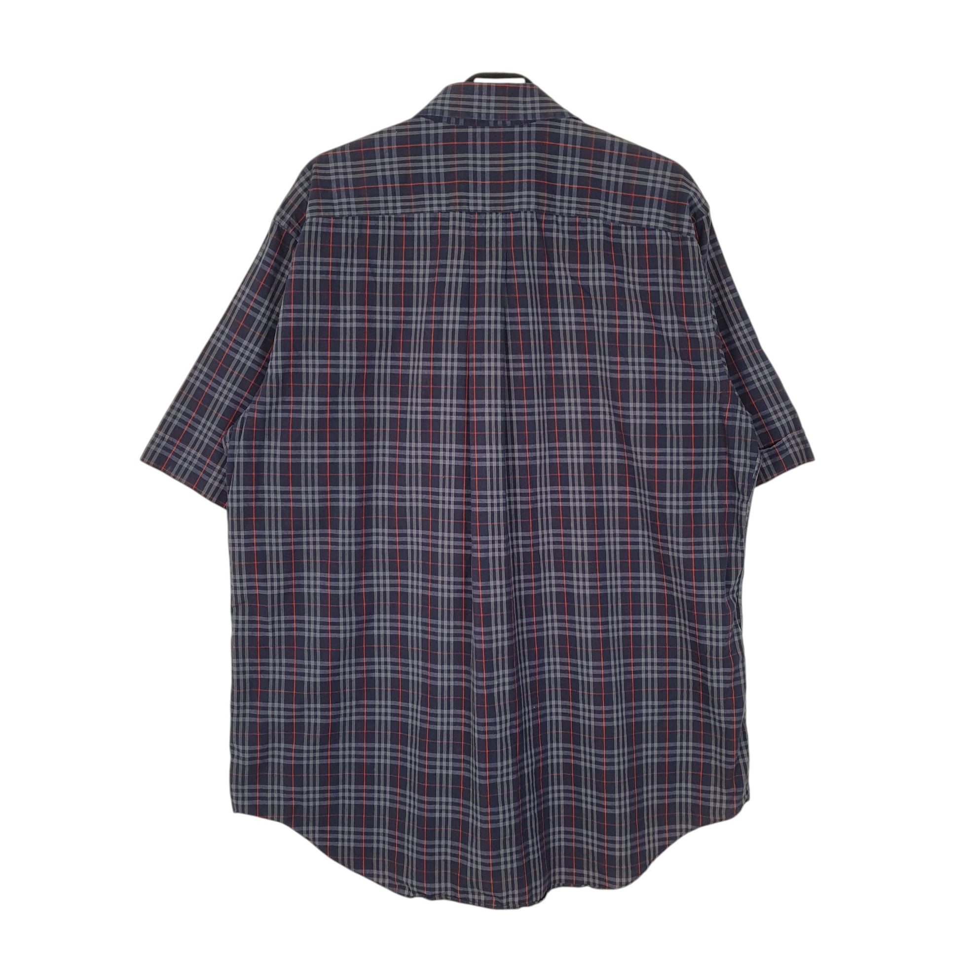 Mens Navy Burberry Vintage 90s  Shirt