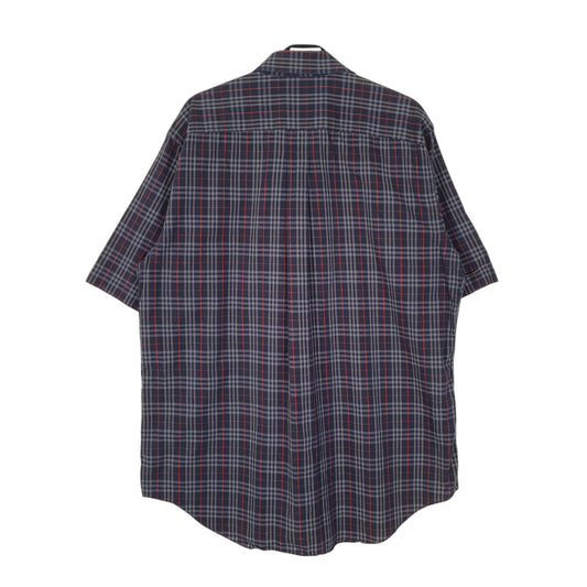 Mens Navy Burberry Vintage 90s  Shirt